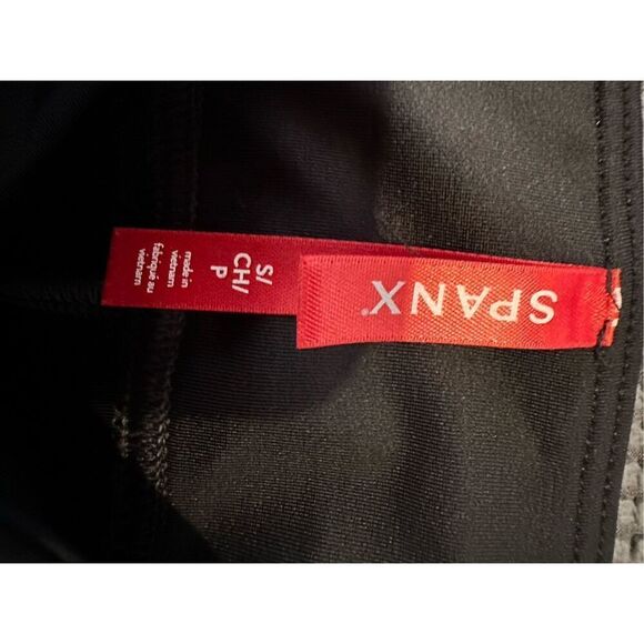 Spanx Shape Faux Leather Leggings Black Pants Full Length Women's Small Sm - Picture 6 of 6